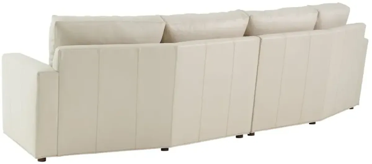 Ashbury Curved Leather Sectional