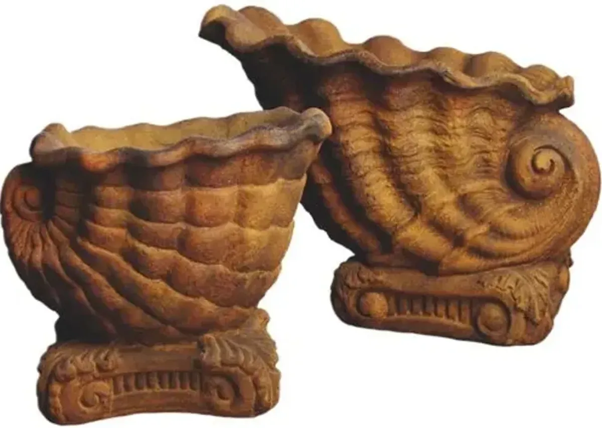 Triton Outdoor Planter - Sandstone - Brown - Large