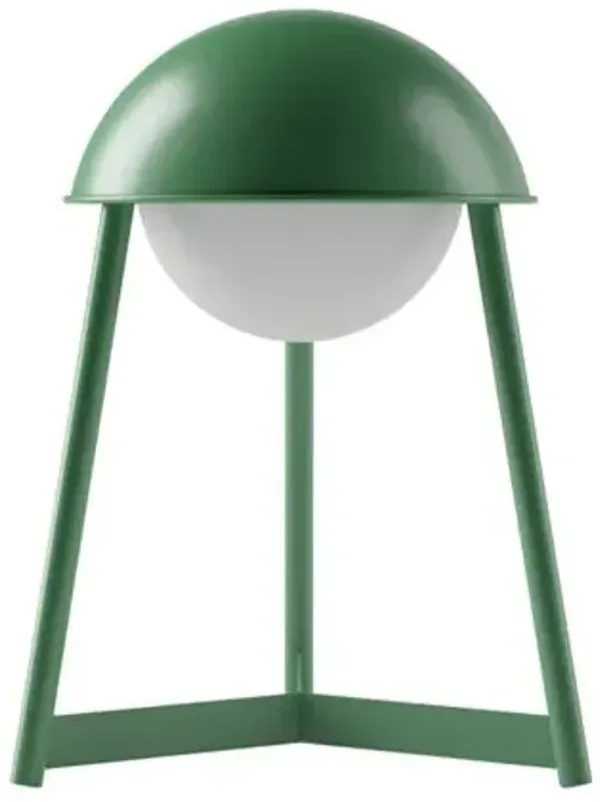 Nora Dome Rechargeable Cordless LED Touch Sensor Table Lamp - Green