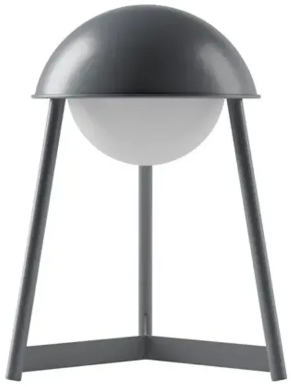 Nora Dome Rechargeable Cordless LED Touch Sensor Table Lamp - Gray