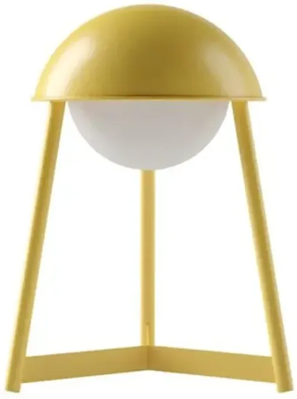 Nora Dome Rechargeable Cordless LED Touch Sensor Table Lamp - Yellow