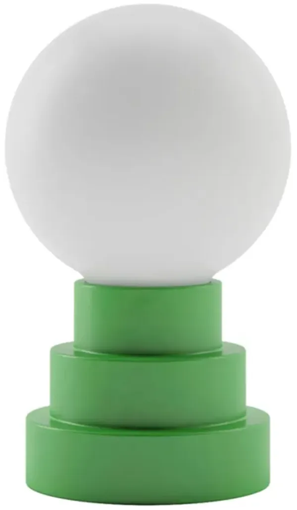 Esme Globe Rechargeable Cordless LED Touch Sensor Table Lamp - Green