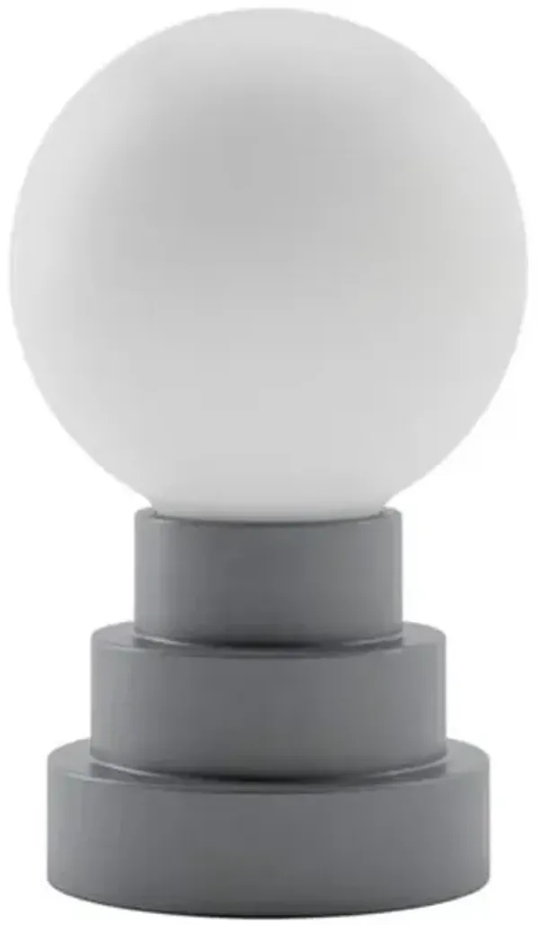 Esme Globe Rechargeable Cordless LED Touch Sensor Table Lamp - Gray