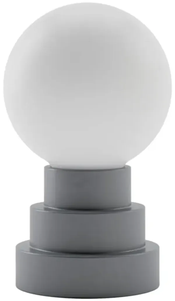 Esme Globe Rechargeable Cordless LED Touch Sensor Table Lamp - Gray