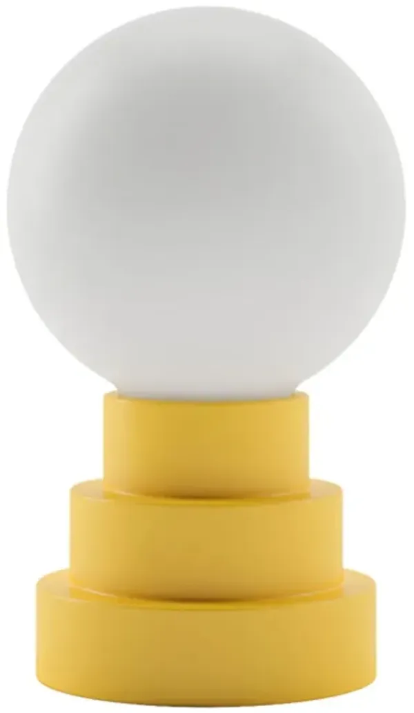 Esme Globe Rechargeable Cordless LED Touch Sensor Table Lamp - Yellow