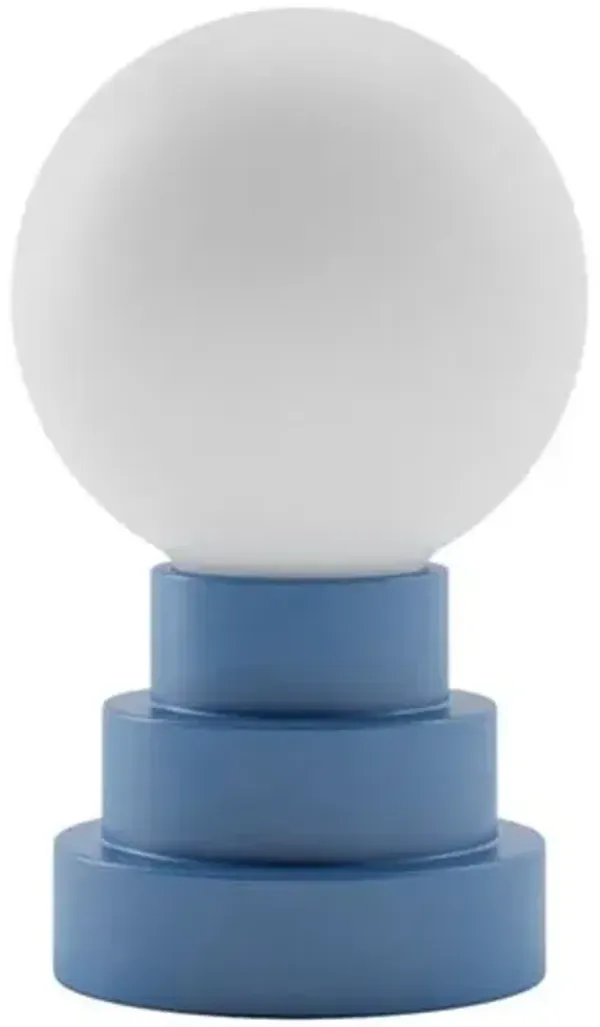 Esme Globe Rechargeable Cordless LED Touch Sensor Table Lamp - Blue