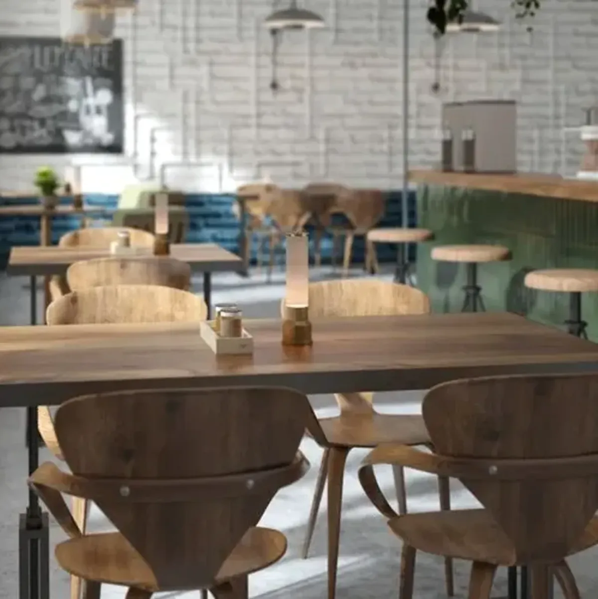 Elin Candlestick Rechargeable Cordless LED Touch Sensor Table Lamp - Brown