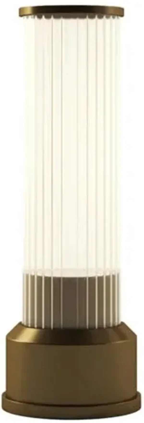 Elin Candlestick Rechargeable Cordless LED Touch Sensor Table Lamp - Brown