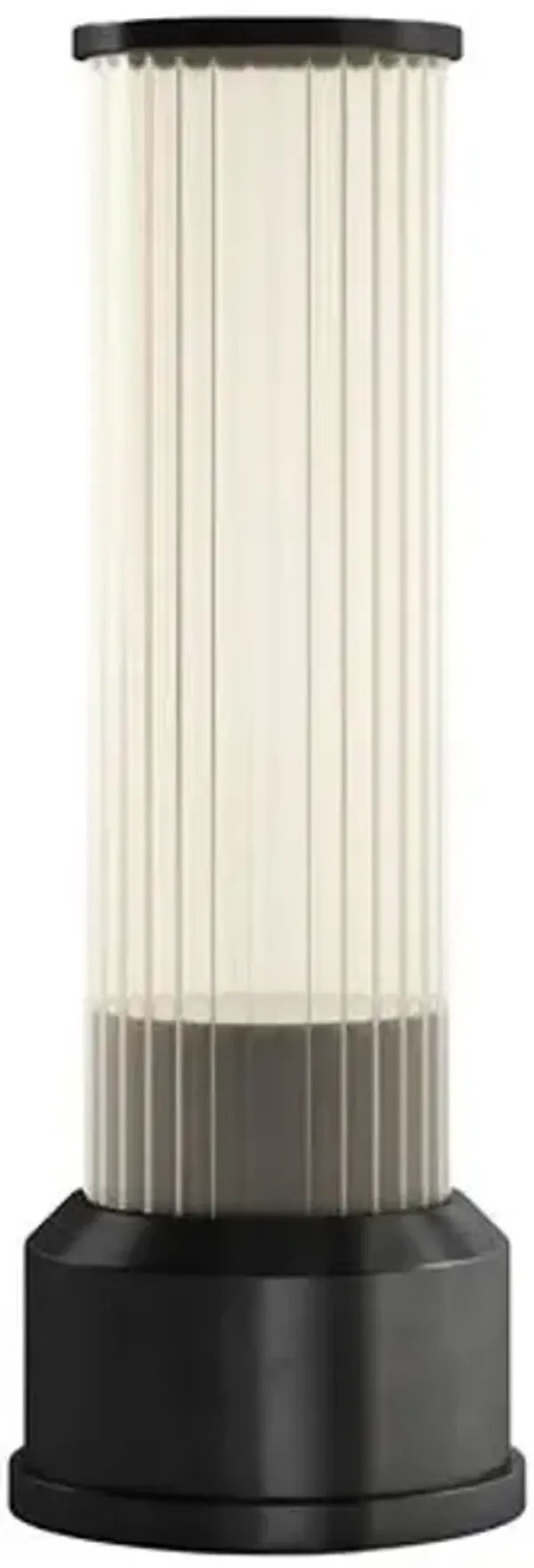 Elin Candlestick Rechargeable Cordless LED Touch Sensor Table Lamp - Gray