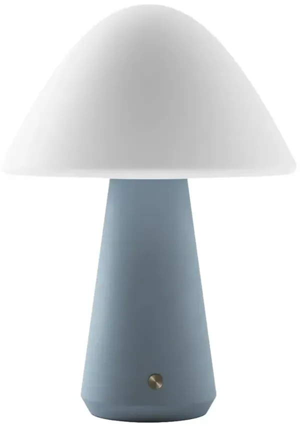 Sprout Rechargeable Cordless LED Touch Sensor Concrete Table Lamp - Blue