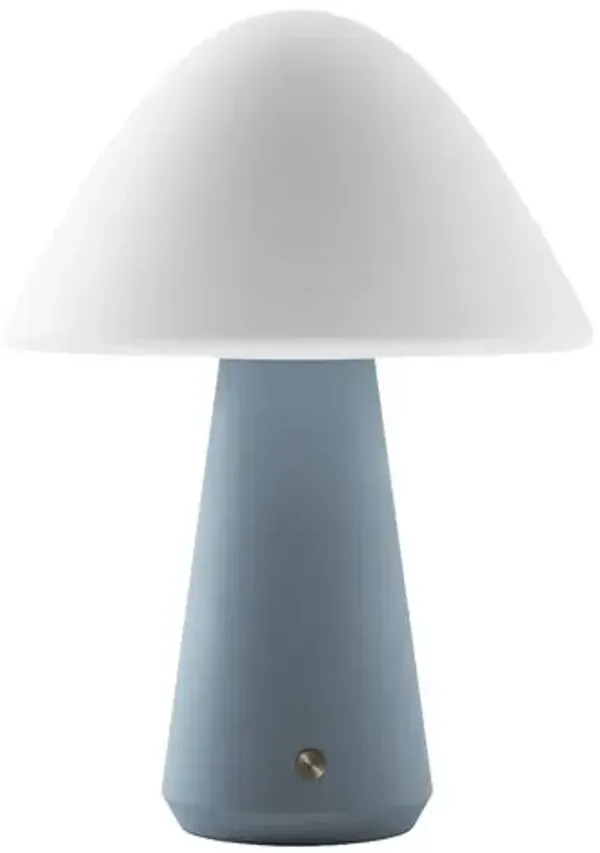 Sprout Rechargeable Cordless LED Touch Sensor Concrete Table Lamp - Blue