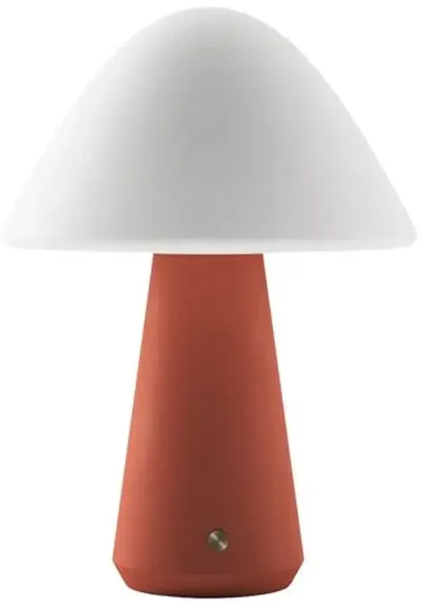 Sprout Rechargeable Cordless LED Touch Sensor Concrete Table Lamp - Orange