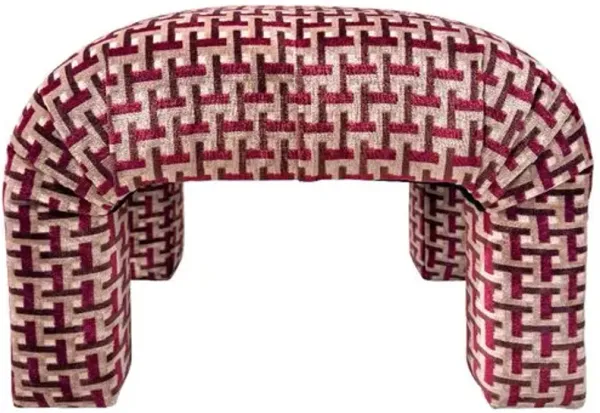 Hazel Stool - Switch Berry Velvet - Kim Salmela - Handcrafted - Purple
