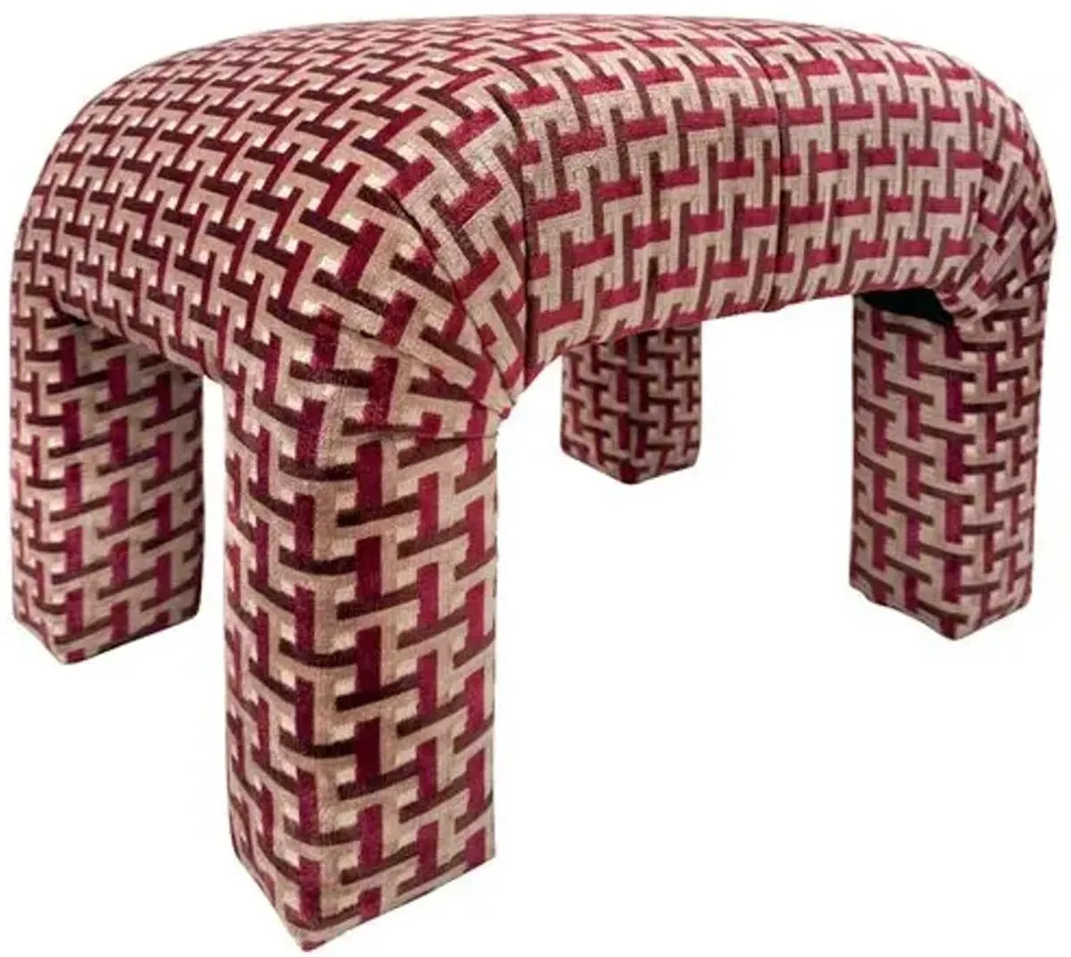 Hazel Stool - Switch Berry Velvet - Kim Salmela - Handcrafted - Purple