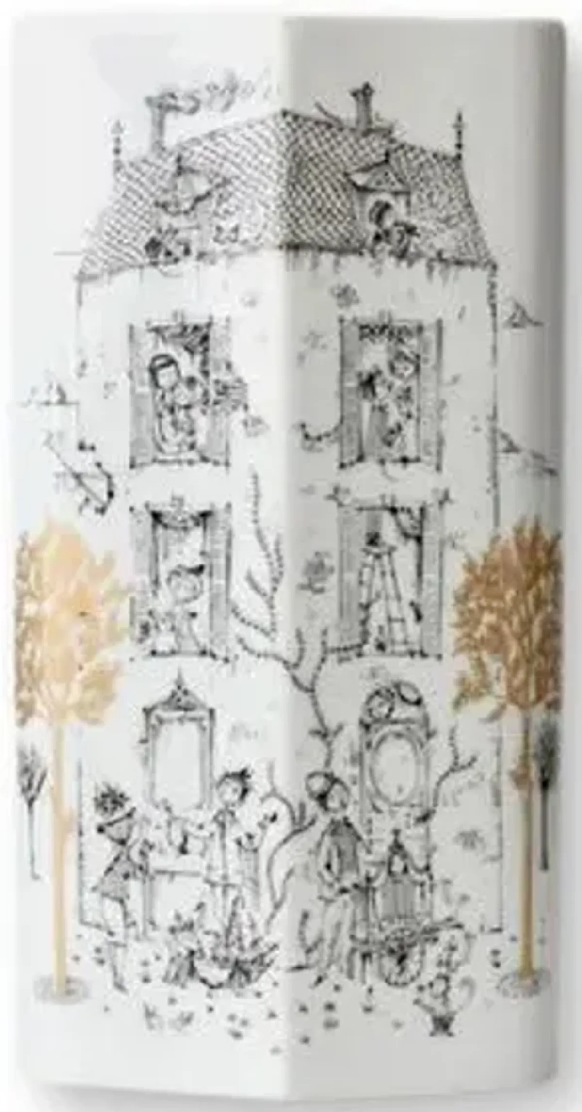 Rosenthal Porcelain Peynet Signed Vase - Rose Victoria - White