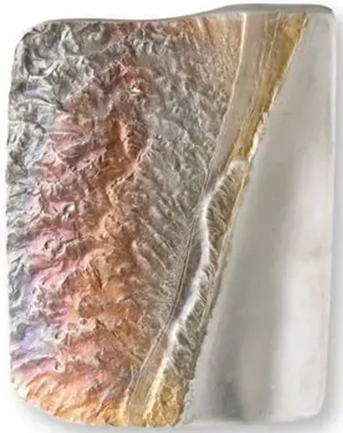 Helgi Joensen Signed Brutalist Vase - Rose Victoria - Silver