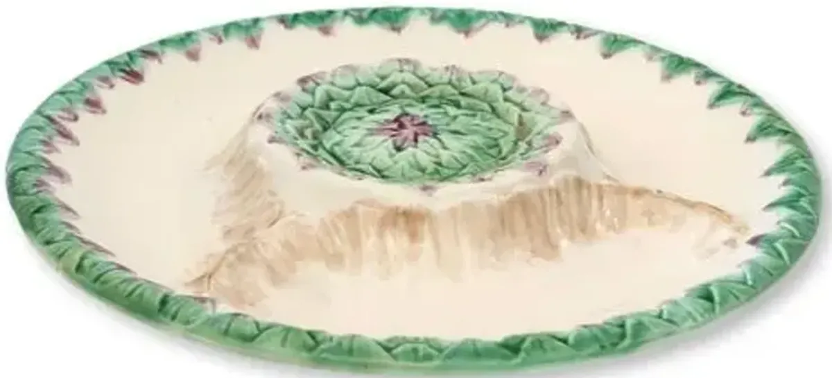 French Longchamp Artichoke Set - 7pc - Rose Victoria - Green