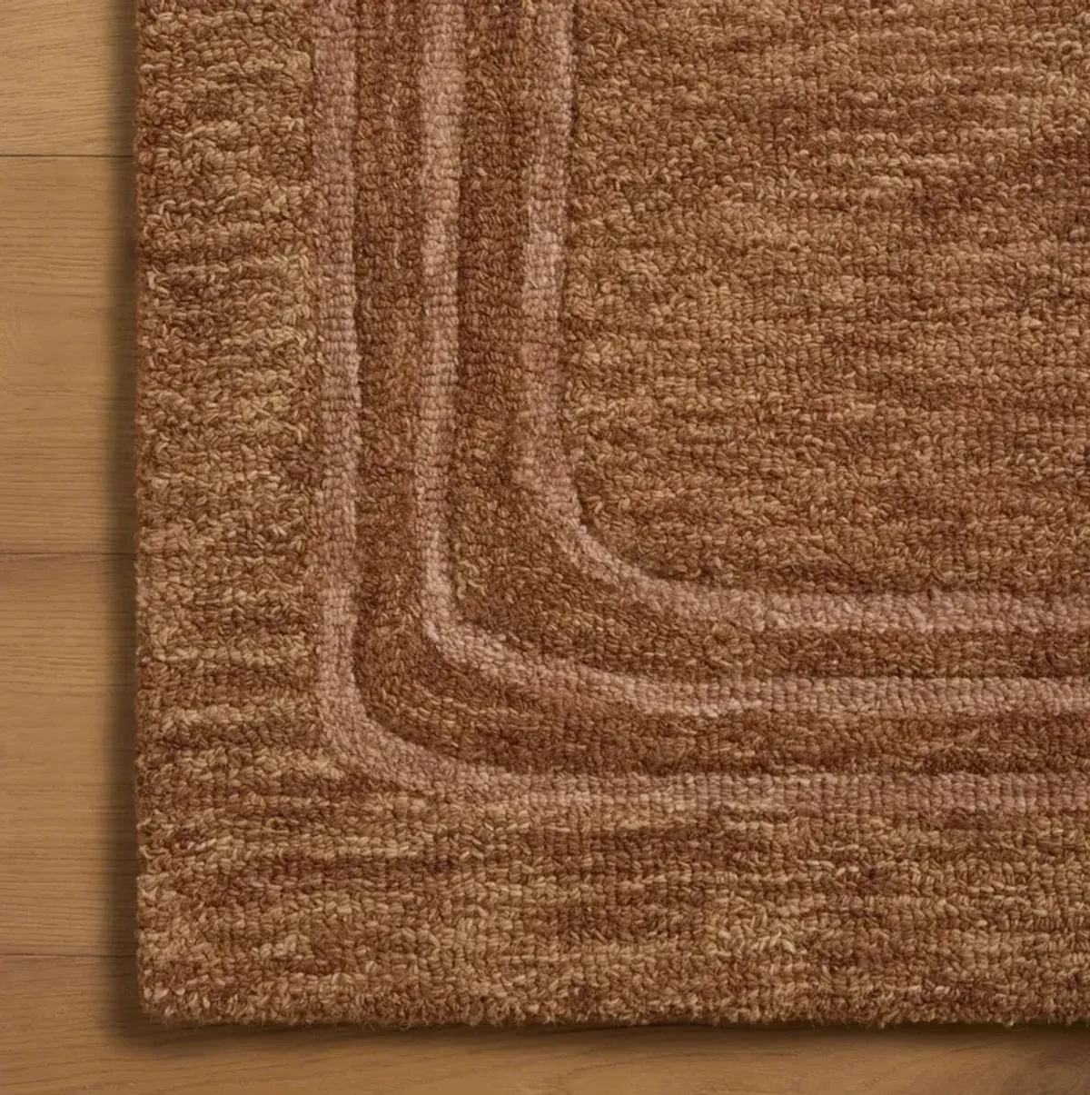 Craven Hand Tufted Rug, Spice Rose