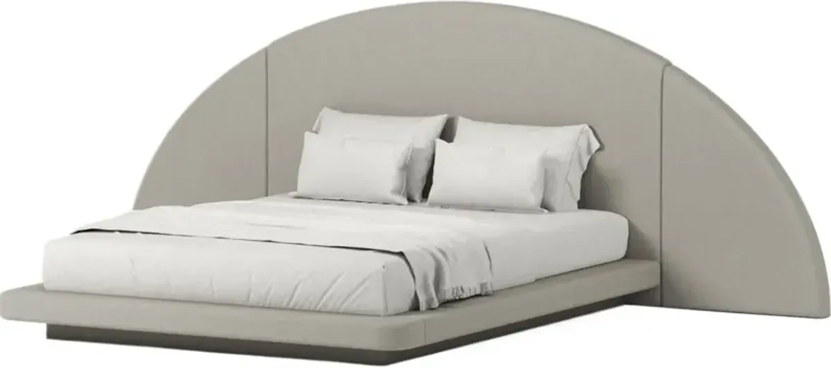 Hendrix Half Moon Bed, Linen