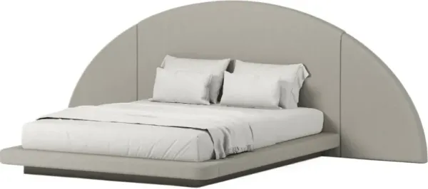 Hendrix Half Moon Bed, Linen