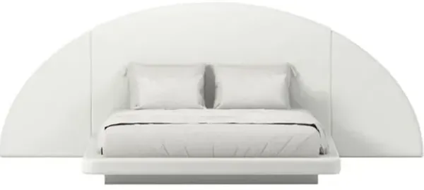 Hendrix Half Moon Bed - Linen - Gray