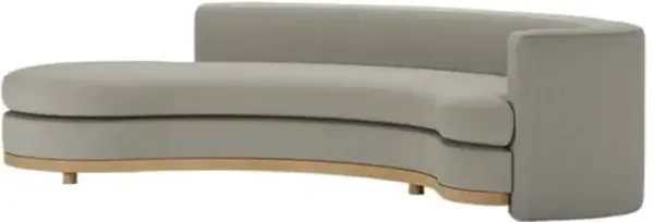 Jenson Curved Sectional Chaise - Linen - Beige - Comfortable, Sturdy, Stylish