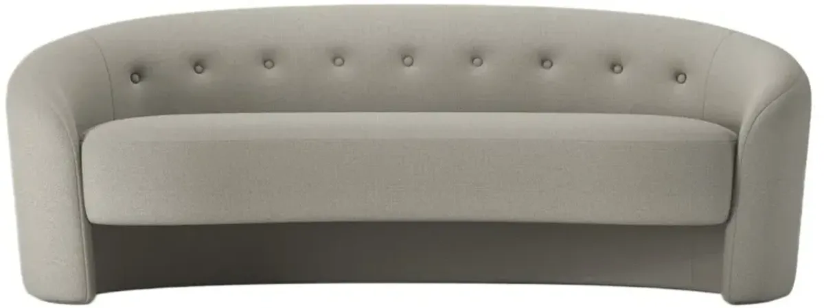 The Button Crescent Sofa, Linen