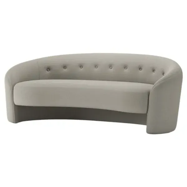 The Button Crescent Sofa - Linen