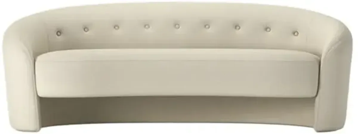 The Button Crescent Sofa - Linen
