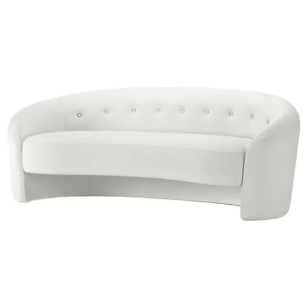 The Button Crescent Sofa - Linen