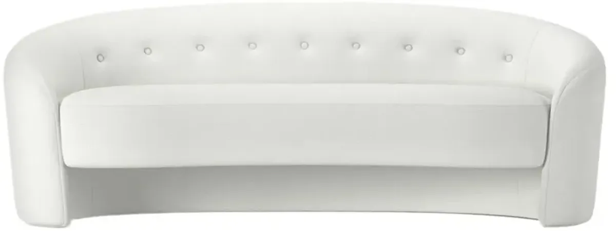 The Button Crescent Sofa, Linen