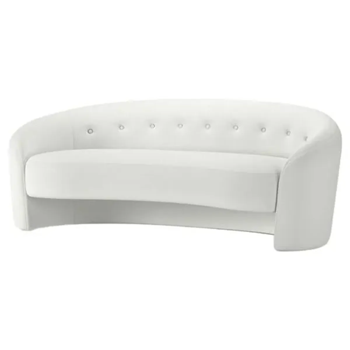 The Button Crescent Sofa - Linen
