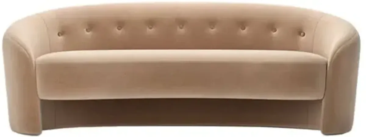 The Button Crescent Sofa - Performance Velvet