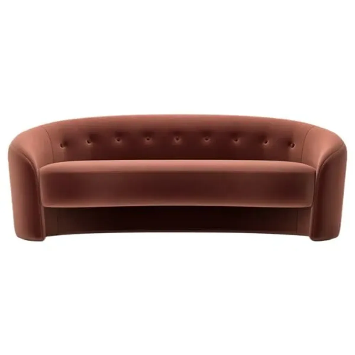 The Button Crescent Sofa - Performance Velvet