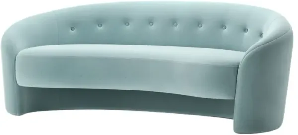The Button Crescent Sofa, Performance Velvet
