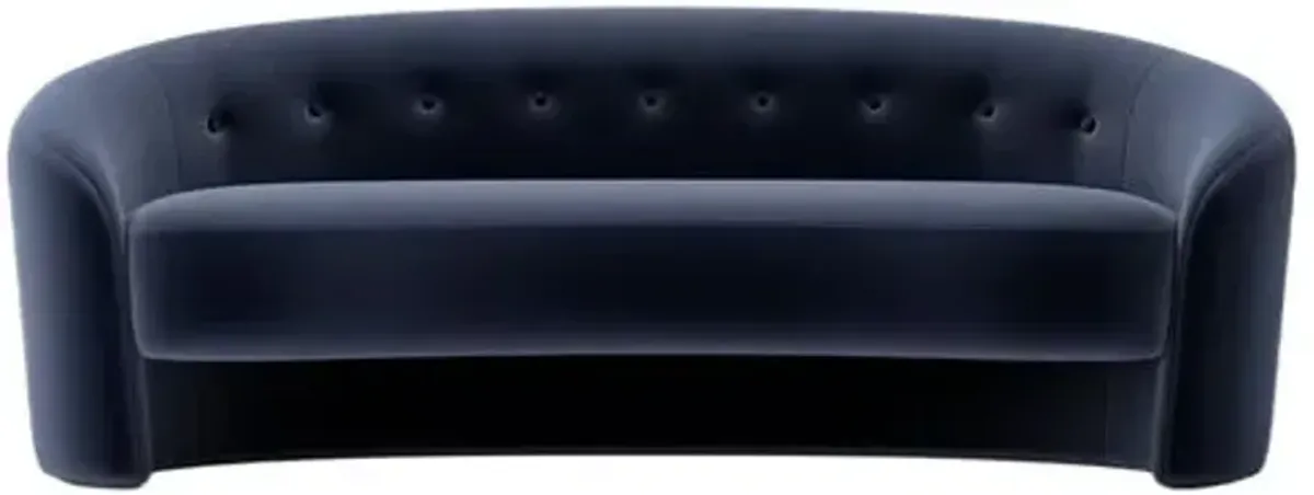 The Button Crescent Sofa - Performance Velvet