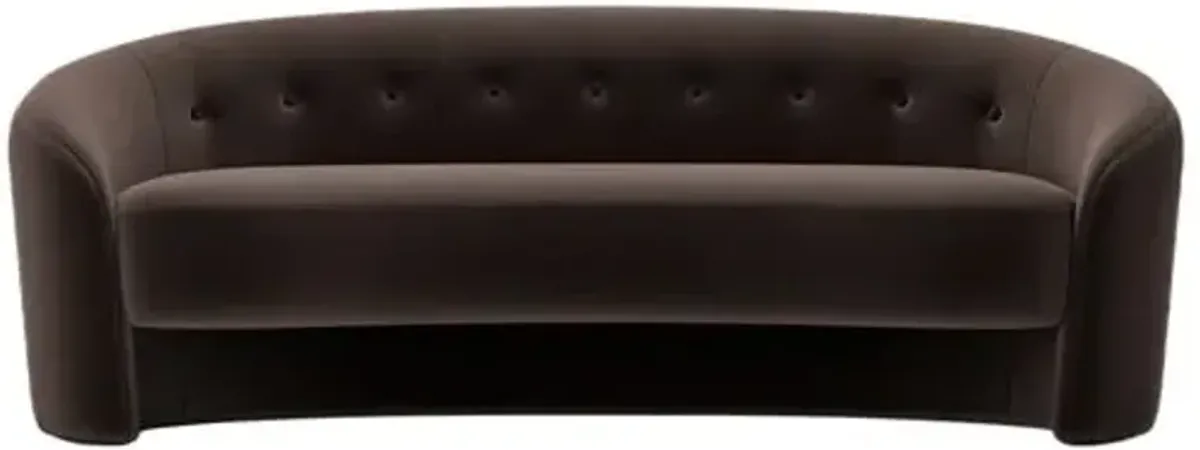 The Button Crescent Sofa - Performance Velvet