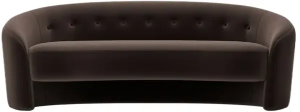 The Button Crescent Sofa, Performance Velvet