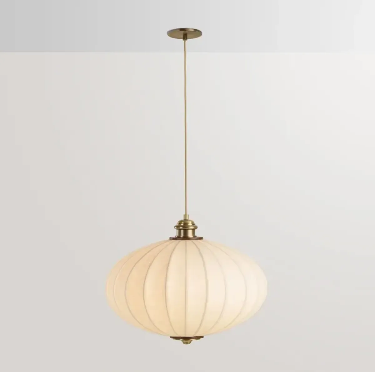 Plaza Linen Pendant - Ivory