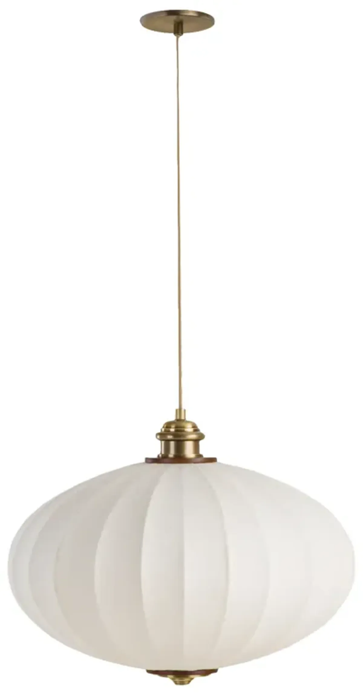 Plaza Linen Pendant - Ivory