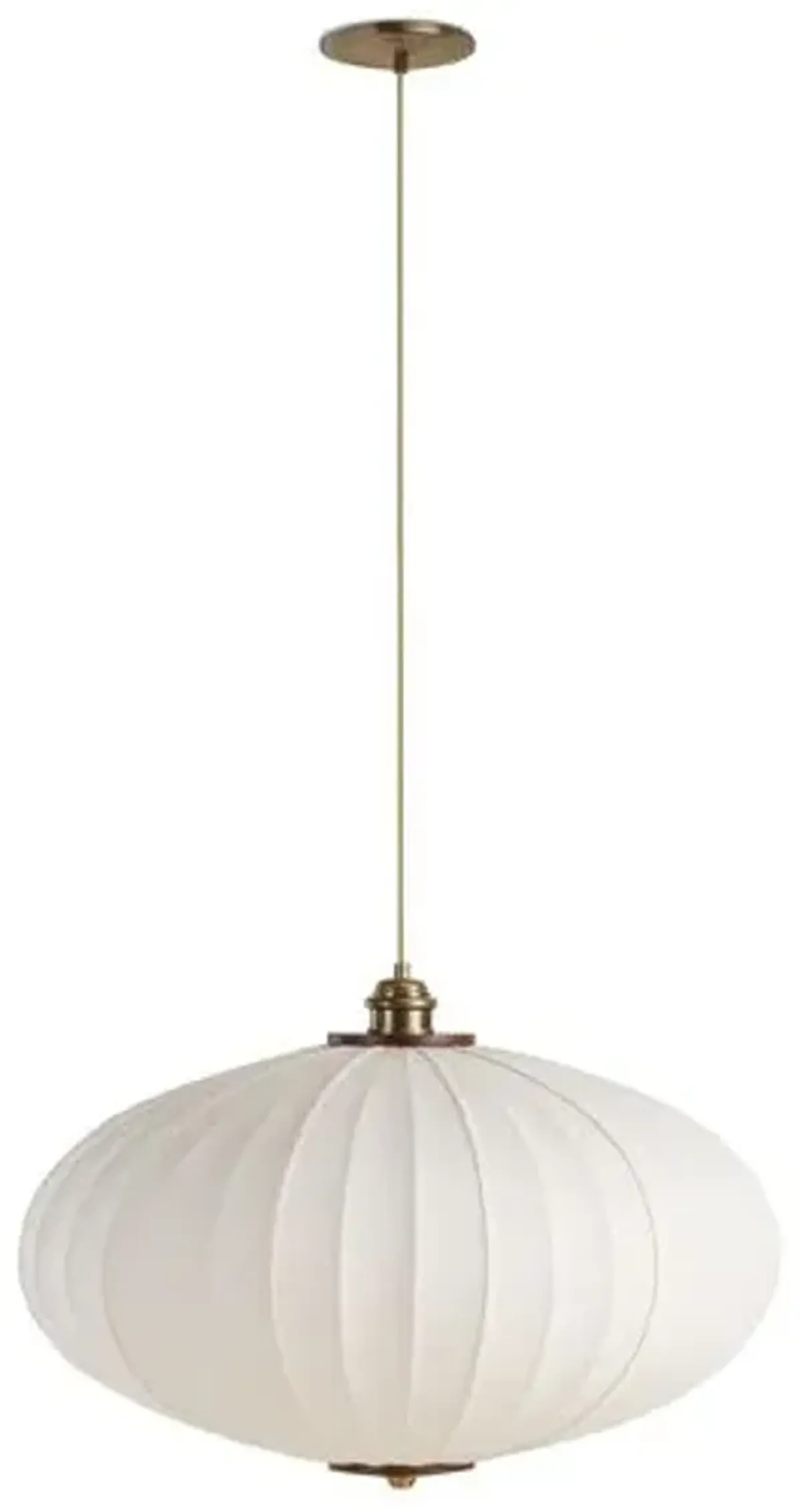 Plaza Linen Pendant - Ivory