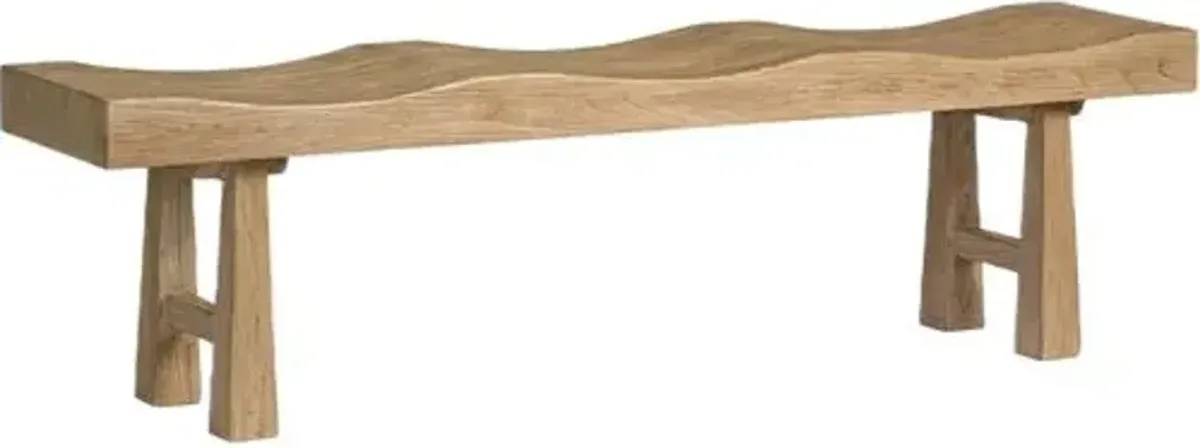 Mesa Reclaimed Elm Bench - Natural - Brown