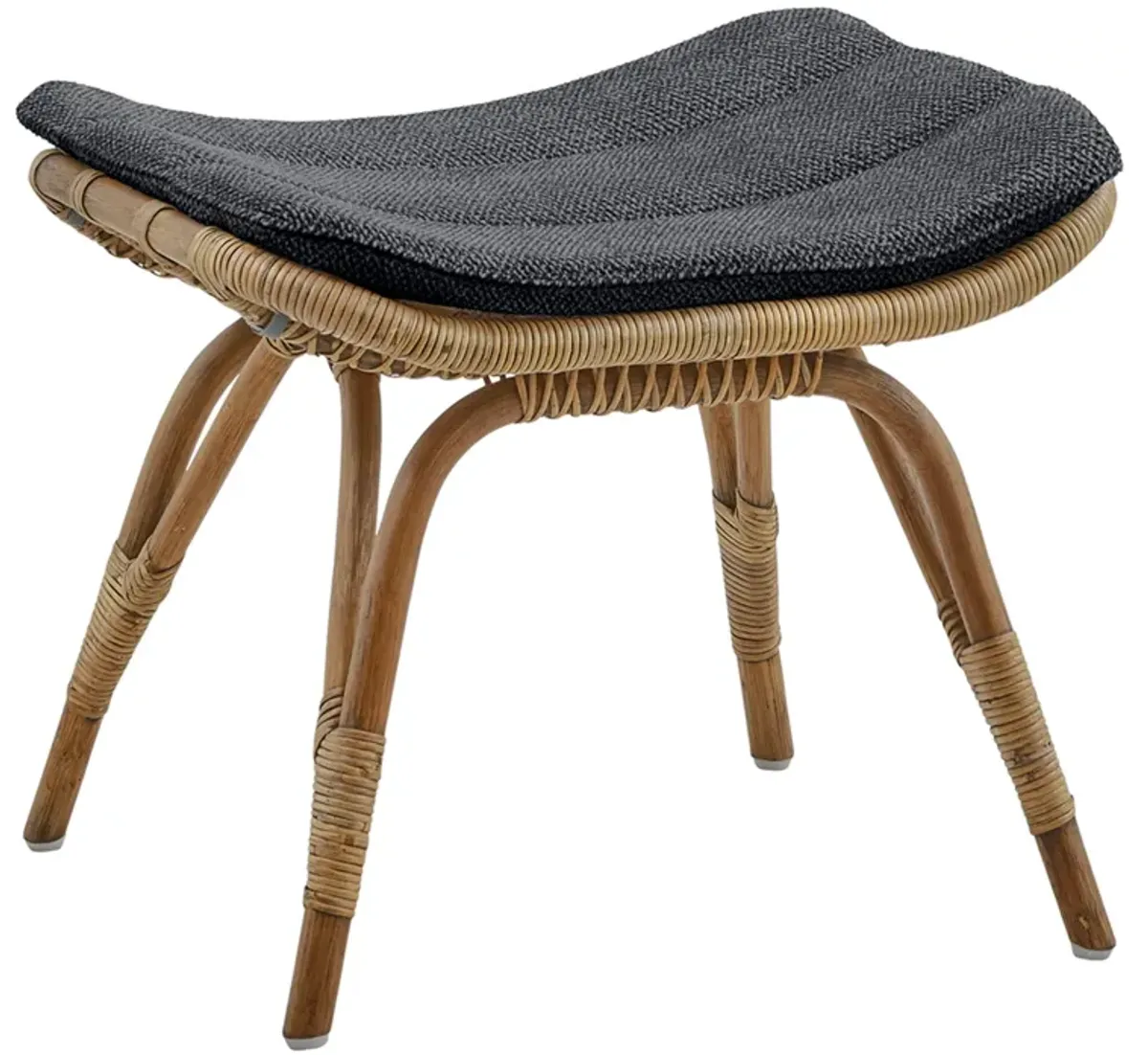 Monet Rattan Foot Stool - Sika Design - Gray