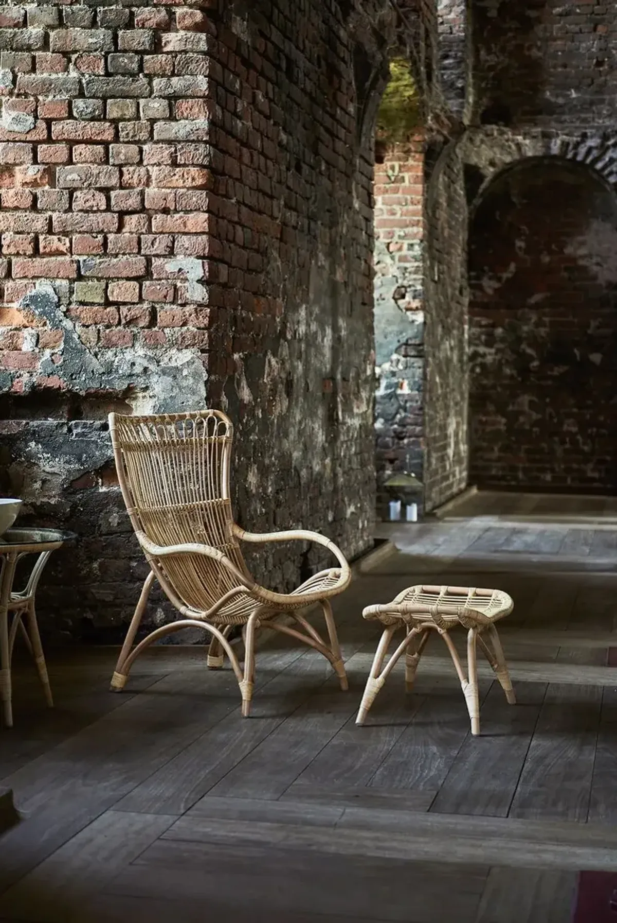 Monet Rattan Foot Stool