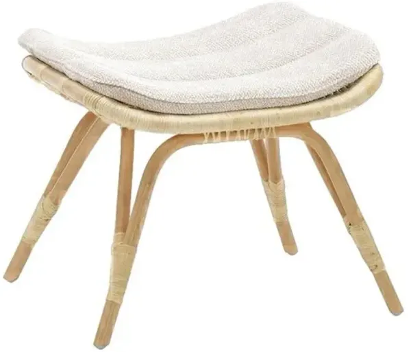 Monet Rattan Foot Stool - Sika Design - Brown