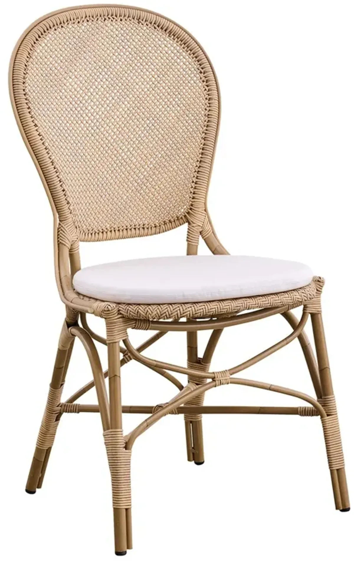 Rossini Outdoor Rattan Side Chair - Sika Design - White