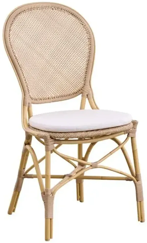 Rossini Outdoor Rattan Side Chair - Sika Design - White