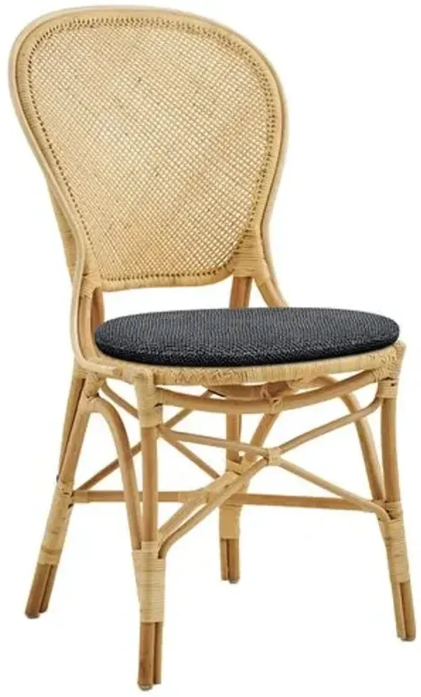 Rossini Rattan Side Chair - Sika Design - Handcrafted - Gray