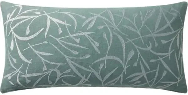 Botanical 12x27 Lumbar Pillow - Blue - Brigette Romanek x Loloi