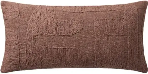 Tabi 12x27 Lumbar Pillow - Mauve - Brigette Romanek x Loloi
